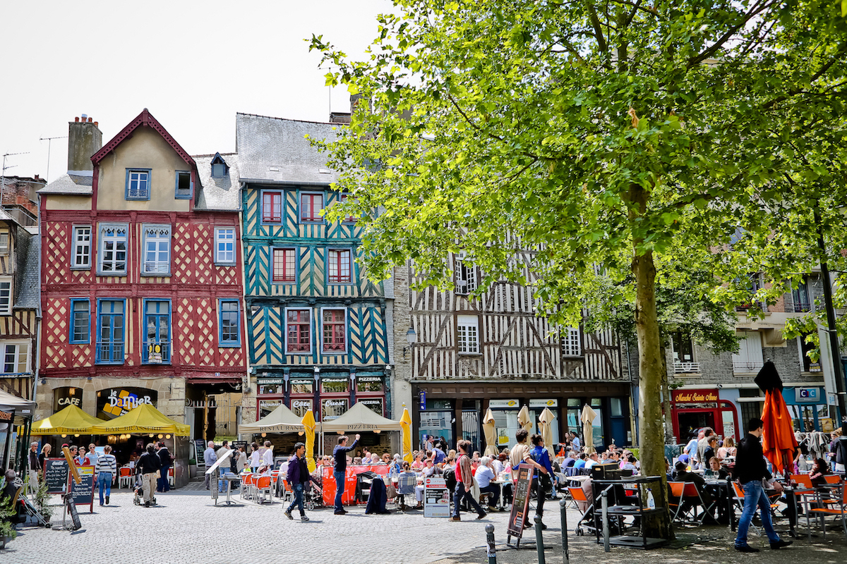 Place Sainte Anne à Rennes.